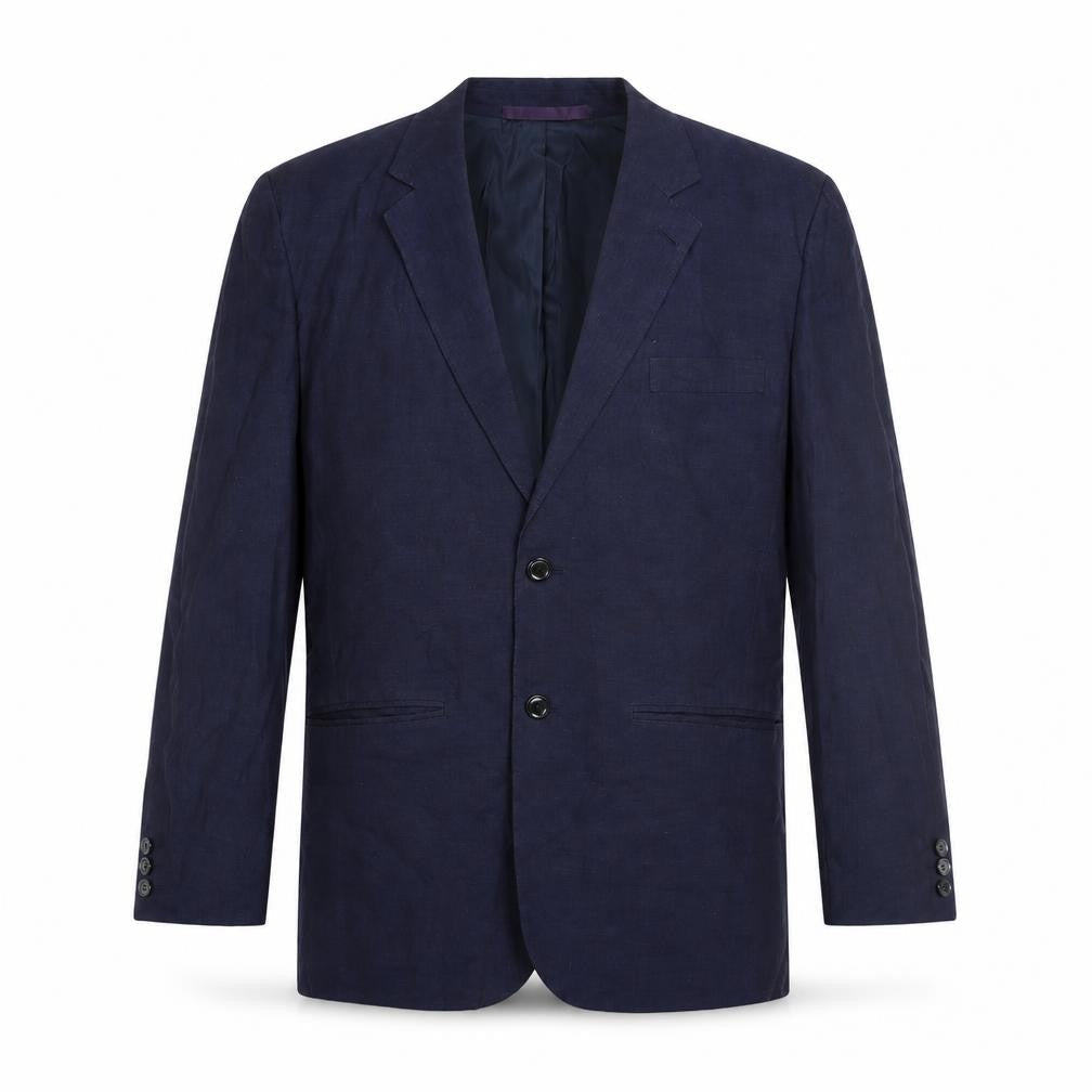 Puro lino Mens Blue   Jacket Suit Jacket Size 40