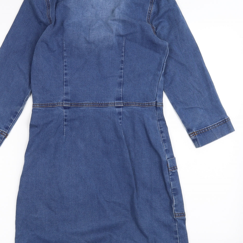 /denim Womens Blue   A-Line  Size 8