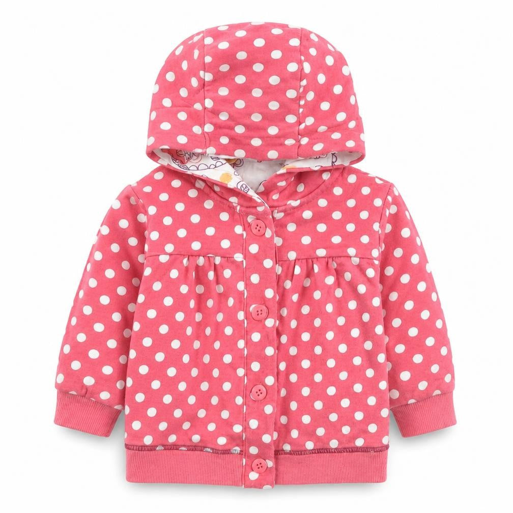 Marks & Spencer Girls Pink Polka Dot  Jacket  Size 3-6 Months