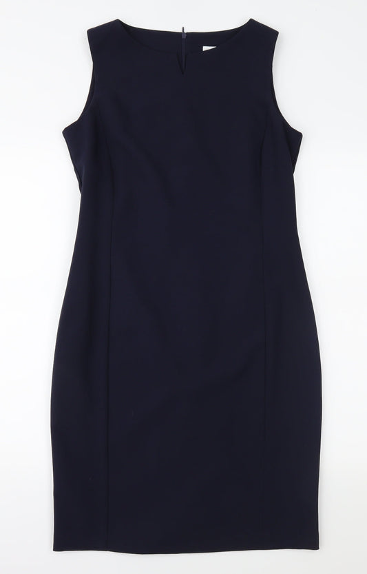 Essentials Womens Blue   Pencil Dress  Size 10
