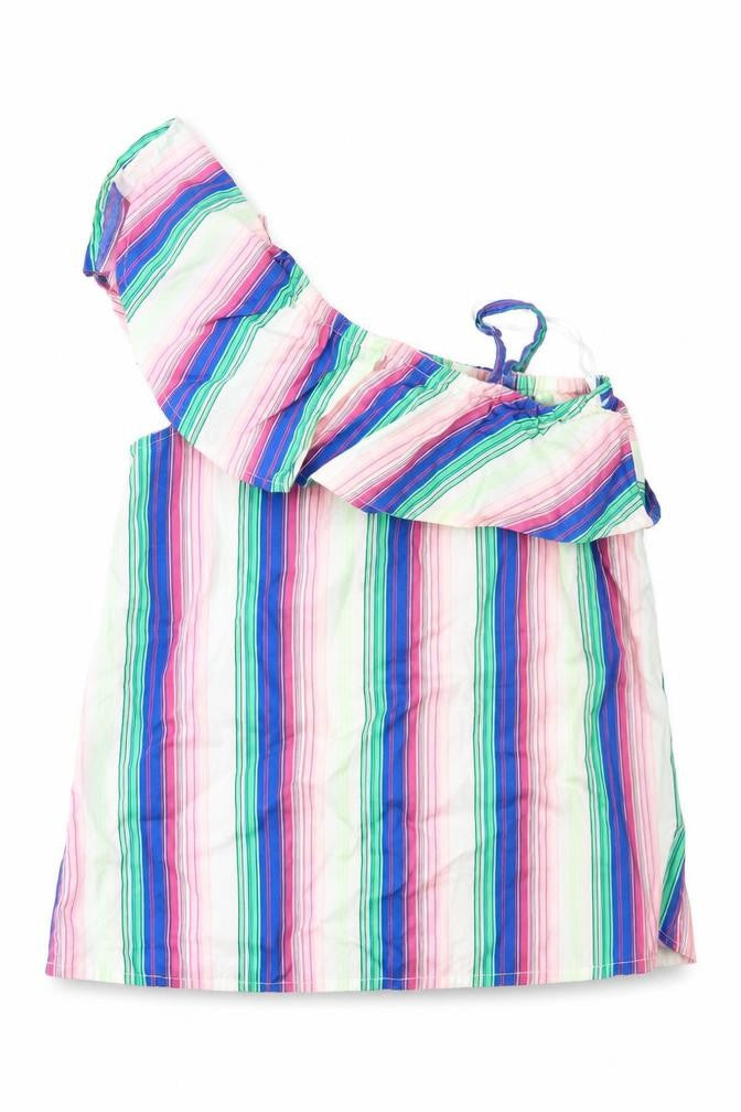 George Girls Multicoloured Striped  Basic Blouse Size 11-12 Years