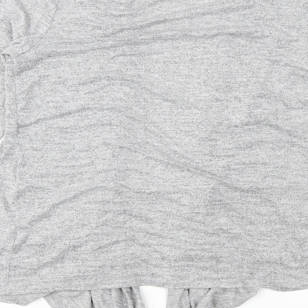 Dorothy Perkins Womens Grey  Knit Cardigan Jumper Size 16