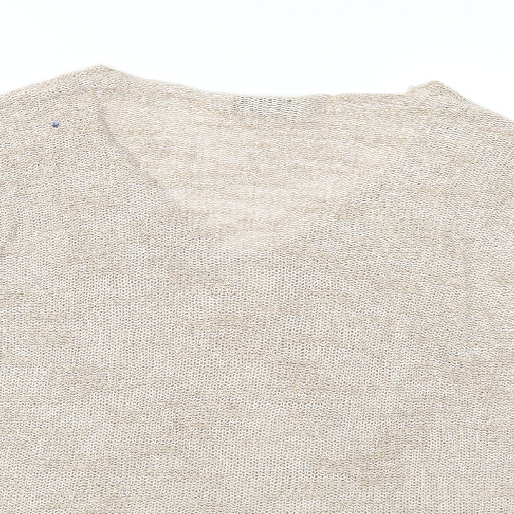 Zara Womens Beige  Knit Pullover Jumper Size S