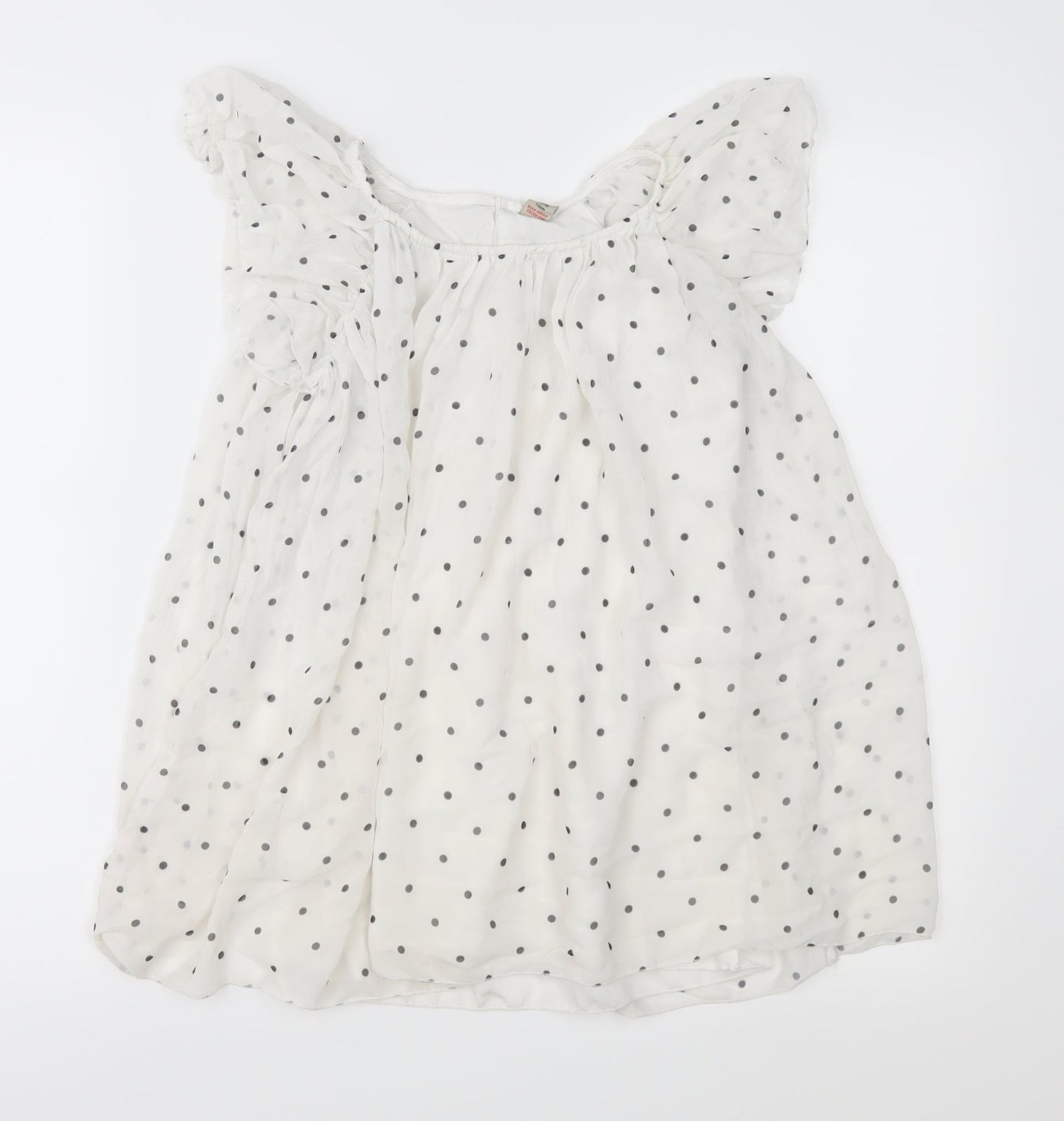 TU Girls Grey Polka Dot Chiffon Fit & Flare  Size 6 Years