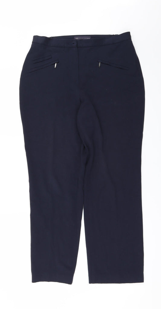 Marks and Spencer Womens Blue   Trousers  Size 10 L27 in
