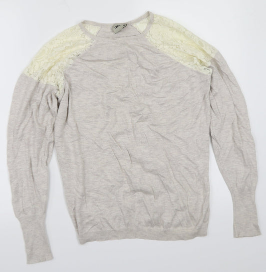 ASOS Womens Beige   Pullover Sweatshirt Size 8