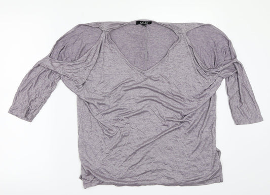 Belle Vere Womens Grey   Basic T-Shirt Size 12