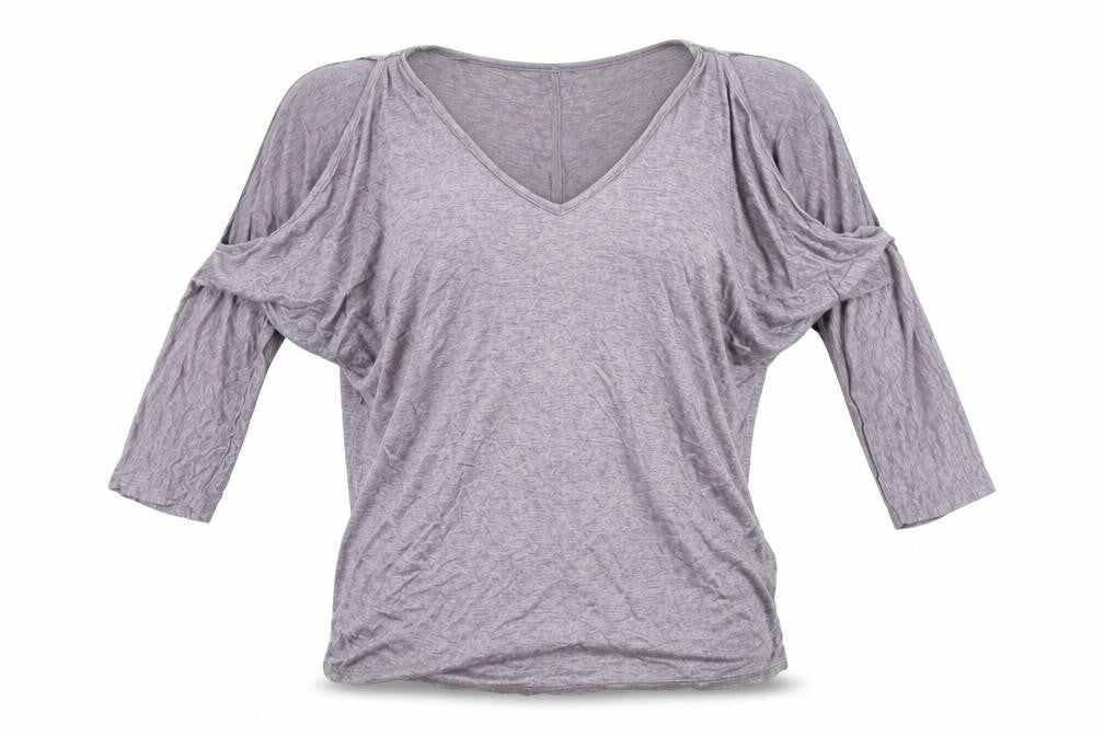 Belle Vere Womens Grey   Basic T-Shirt Size 12