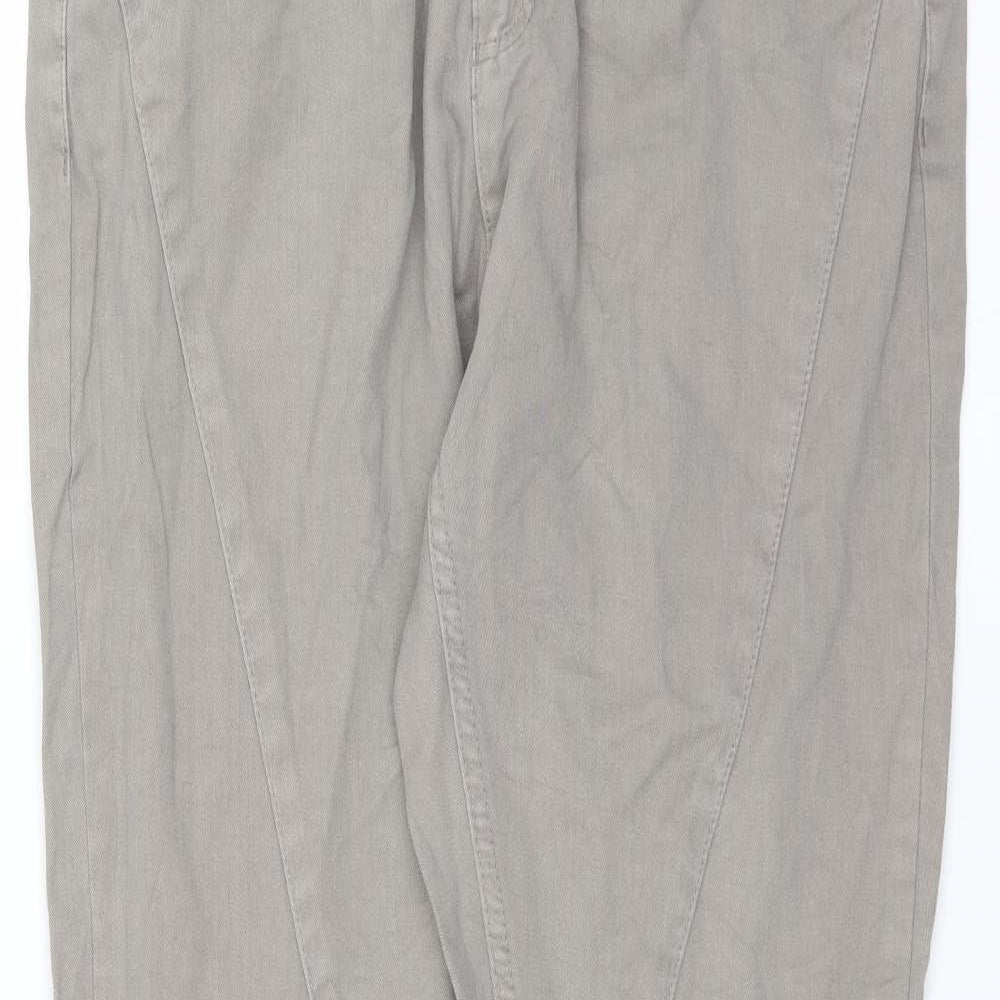 UpFashion Womens Grey   Straight Jeans Size 10 L30 in