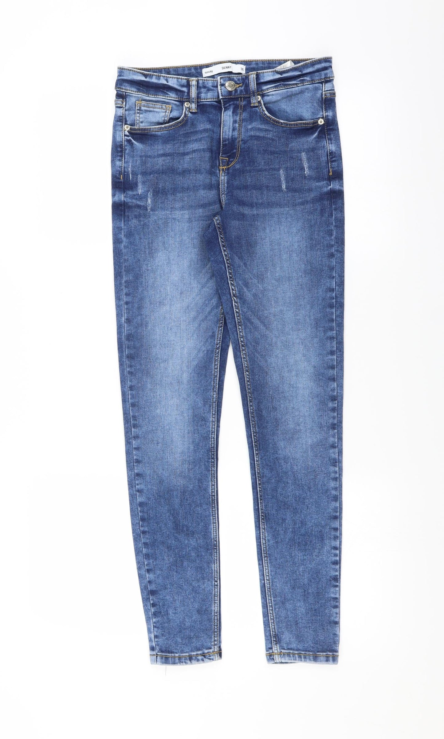 Sinsay Womens Blue  Denim Skinny Jeans Size 8 L27 in