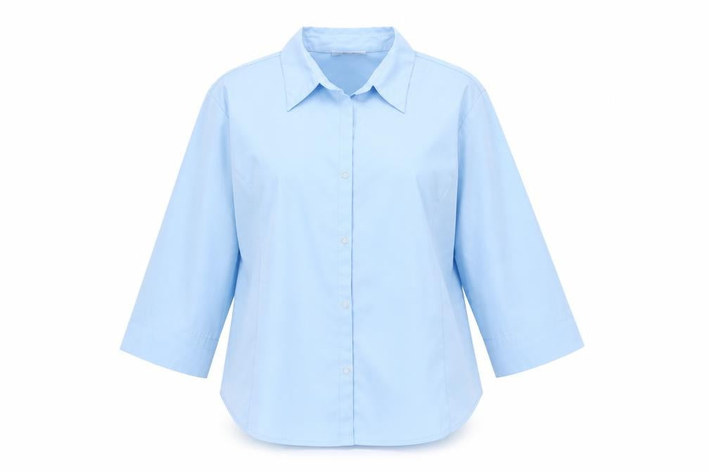 Sara Woman Womens Blue   Basic Button-Up Size 16