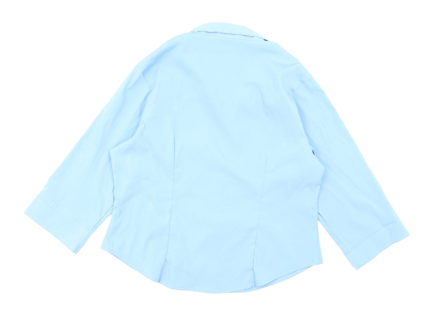 Sara Woman Womens Blue   Basic Button-Up Size 16