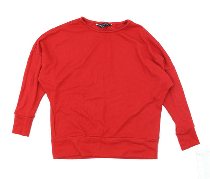 Additional front view of Dorothy Perkins women’s red jumper, size UK 10