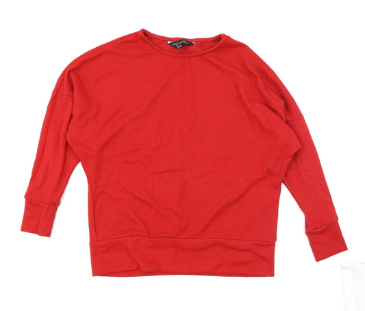Dorothy Perkins Womens Red   Pullover Jumper Size 10