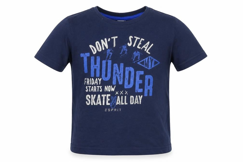 Espirit Boys Blue   Basic T-Shirt Size 4-5 Years  - Skateboard