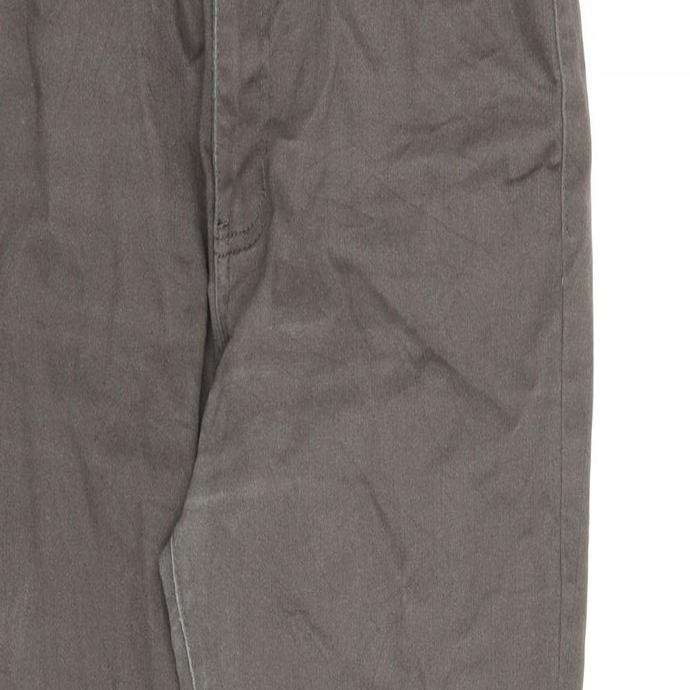 Moon Girl Womens Brown   Chino Trousers Size 34 in L28 in