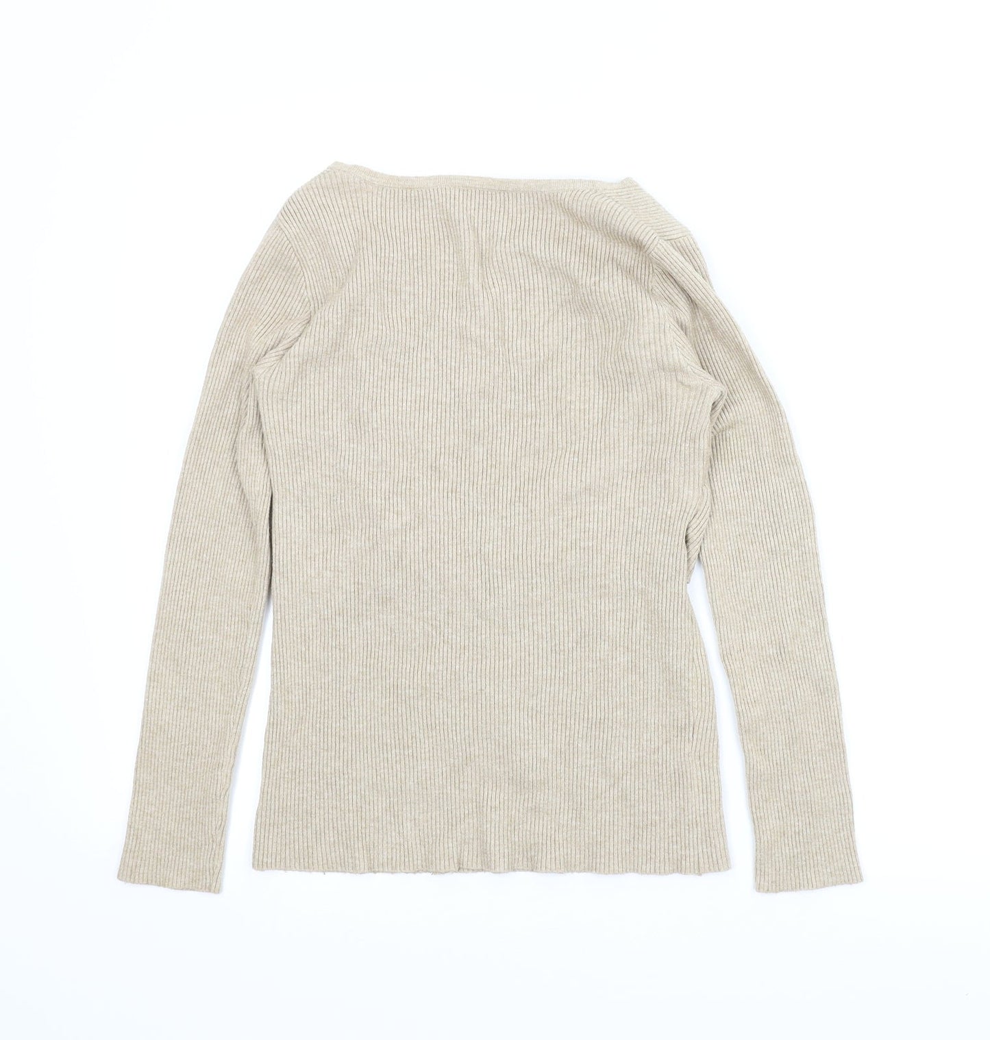 Preworn Womens Beige   Pullover Jumper Size XS