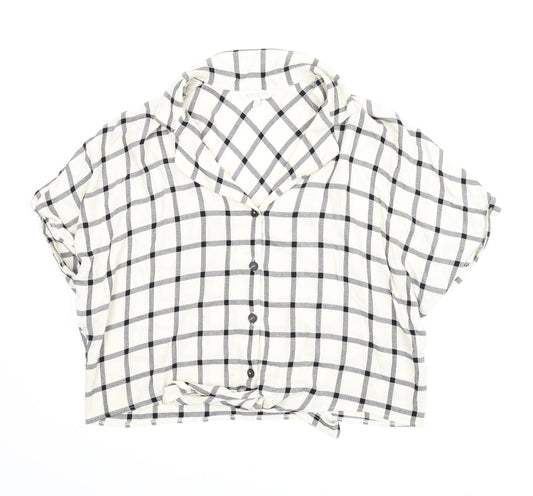 Apricot Womens Beige Check  Basic Blouse Size 16
