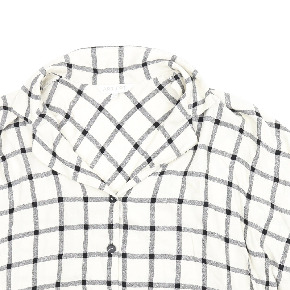 Apricot Womens Beige Check  Basic Blouse Size 16