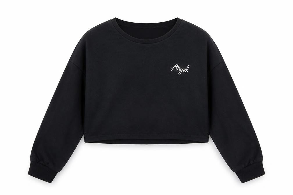 SheIn Girls Black   Pullover Jumper Size 12 Years  - Cropped