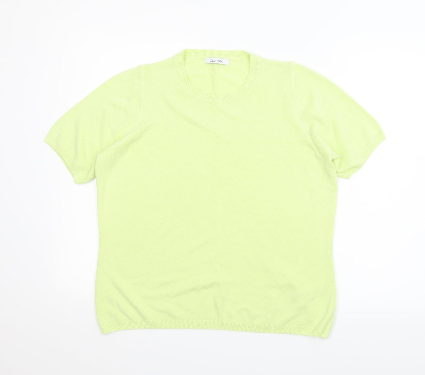 M&S Womens Yellow   Pullover Jumper Size 16