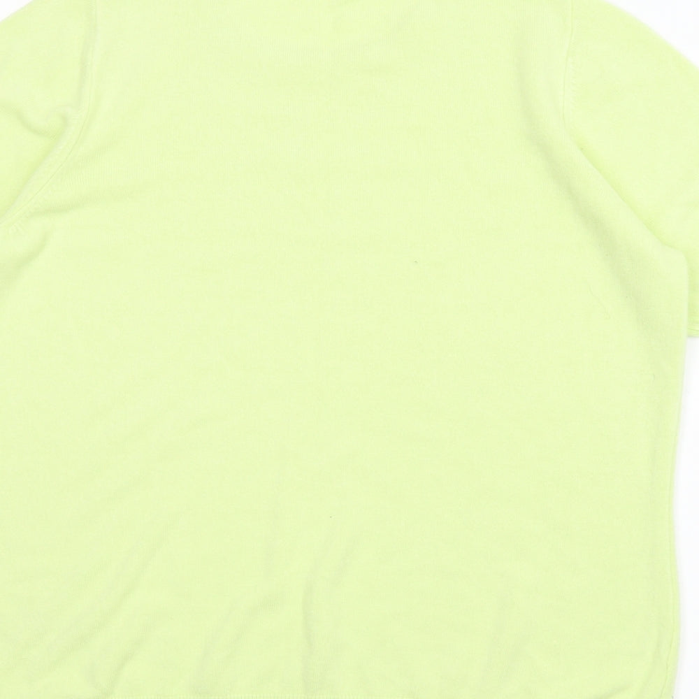 M&S Womens Yellow   Pullover Jumper Size 16