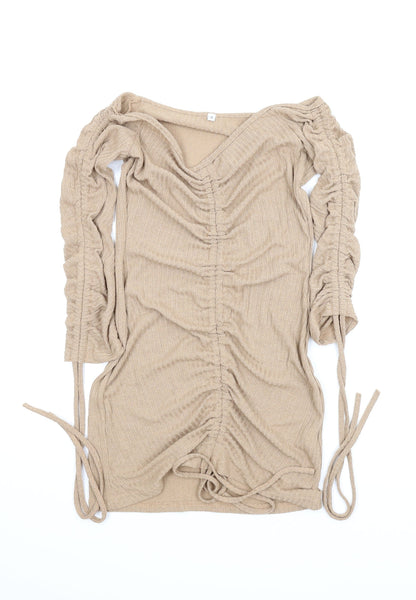 Womens Beige   Bodycon  Size S
