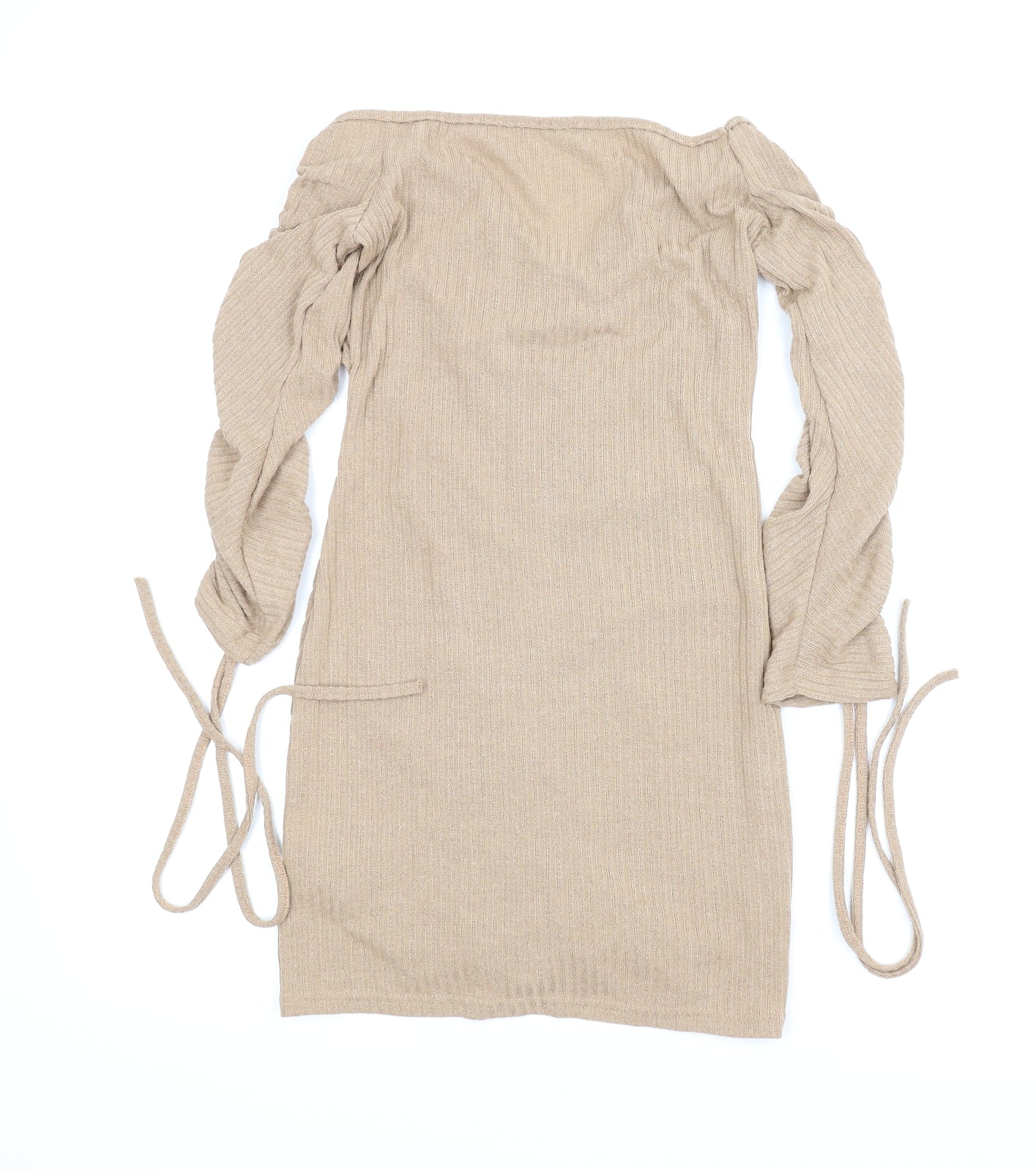 Preworn Womens Beige   Bodycon  Size S