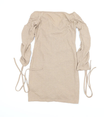 Womens Beige   Bodycon  Size S