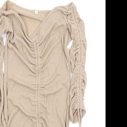 Womens Beige   Bodycon  Size S