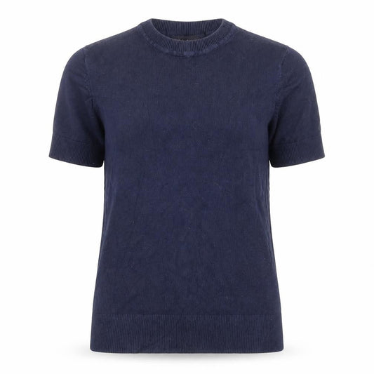 Front view of Marks & Spencer women’s blue jumper, size UK 8