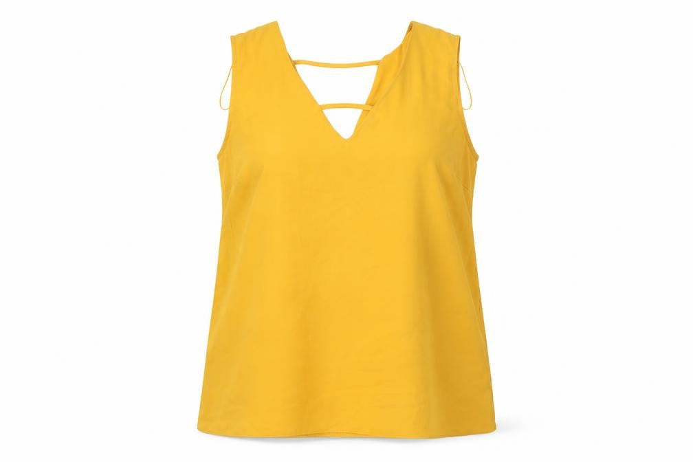 F&F Womens Yellow   Tunic Blouse Size 12