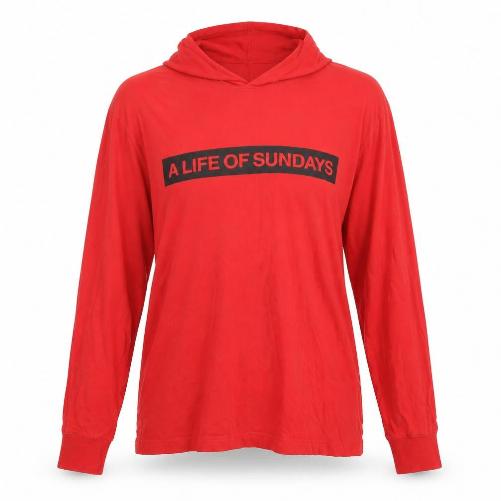 H&M Womens Red  Jersey Pullover Hoodie Size M  - A life of Sundays