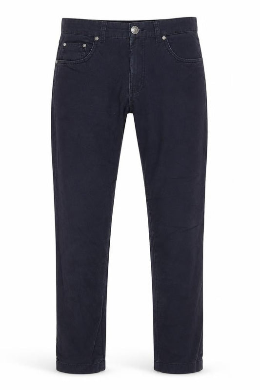 Front view of Avenue men’s black trousers, size 32, in, 28-inch leg