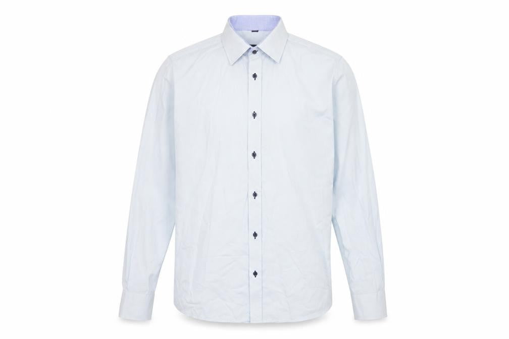 Recman Mens Blue    Button-Up Size L
