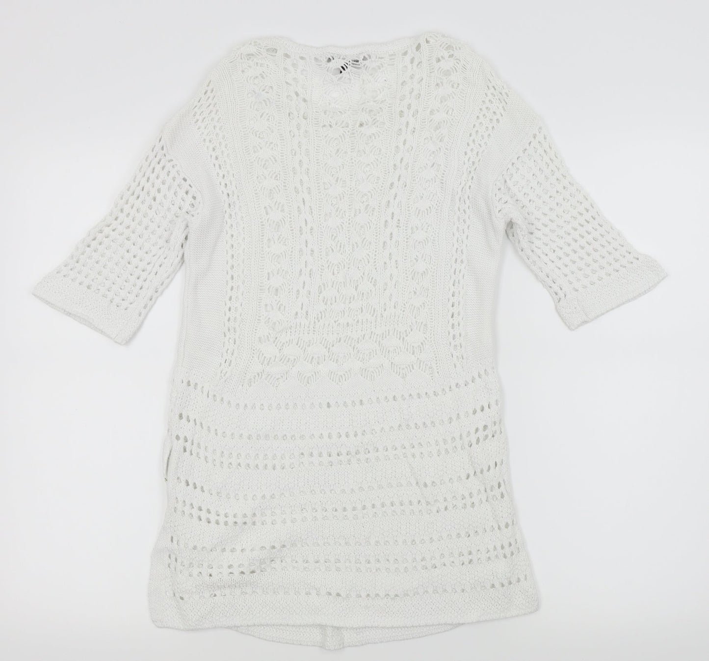 Warehouse Womens White   Pullover Jumper Size 6