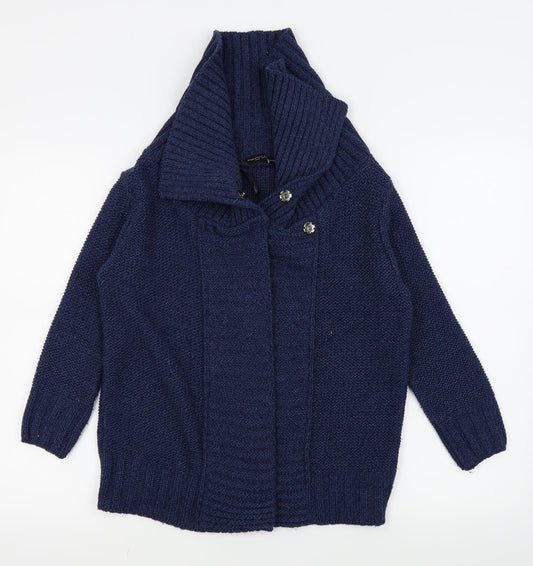 Dorothy Perkins Womens Blue   Cardigan Jumper Size 10