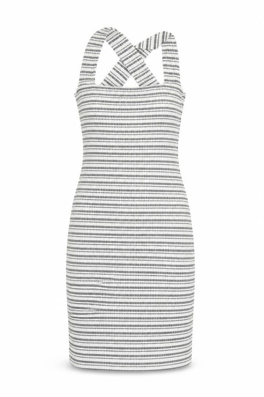 Dorothy Perkins Womens Grey Houndstooth  Pencil Dress  Size 8