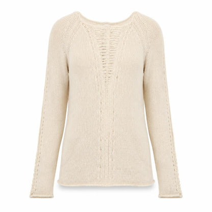 Front view of Topshop women’s pink jumper, size UK 8