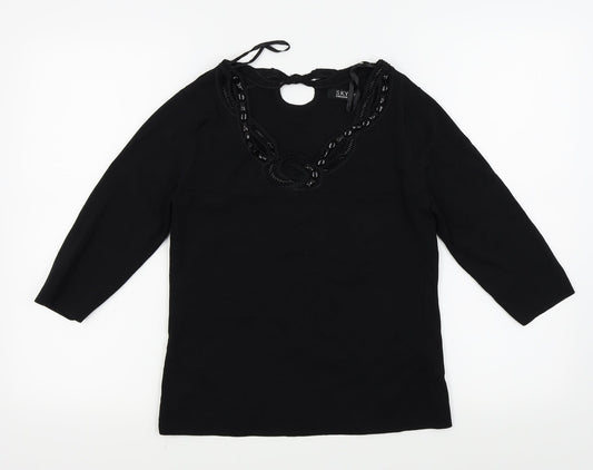 Sky Designs Womens Black   Basic T-Shirt Size 2