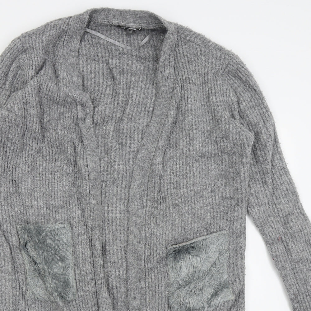 Primark Womens Grey   Cardigan Jumper Size 10