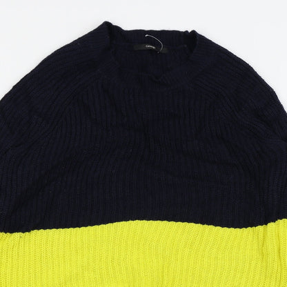 Close-up detail of Asda George women’s blue jumper, size UK 12