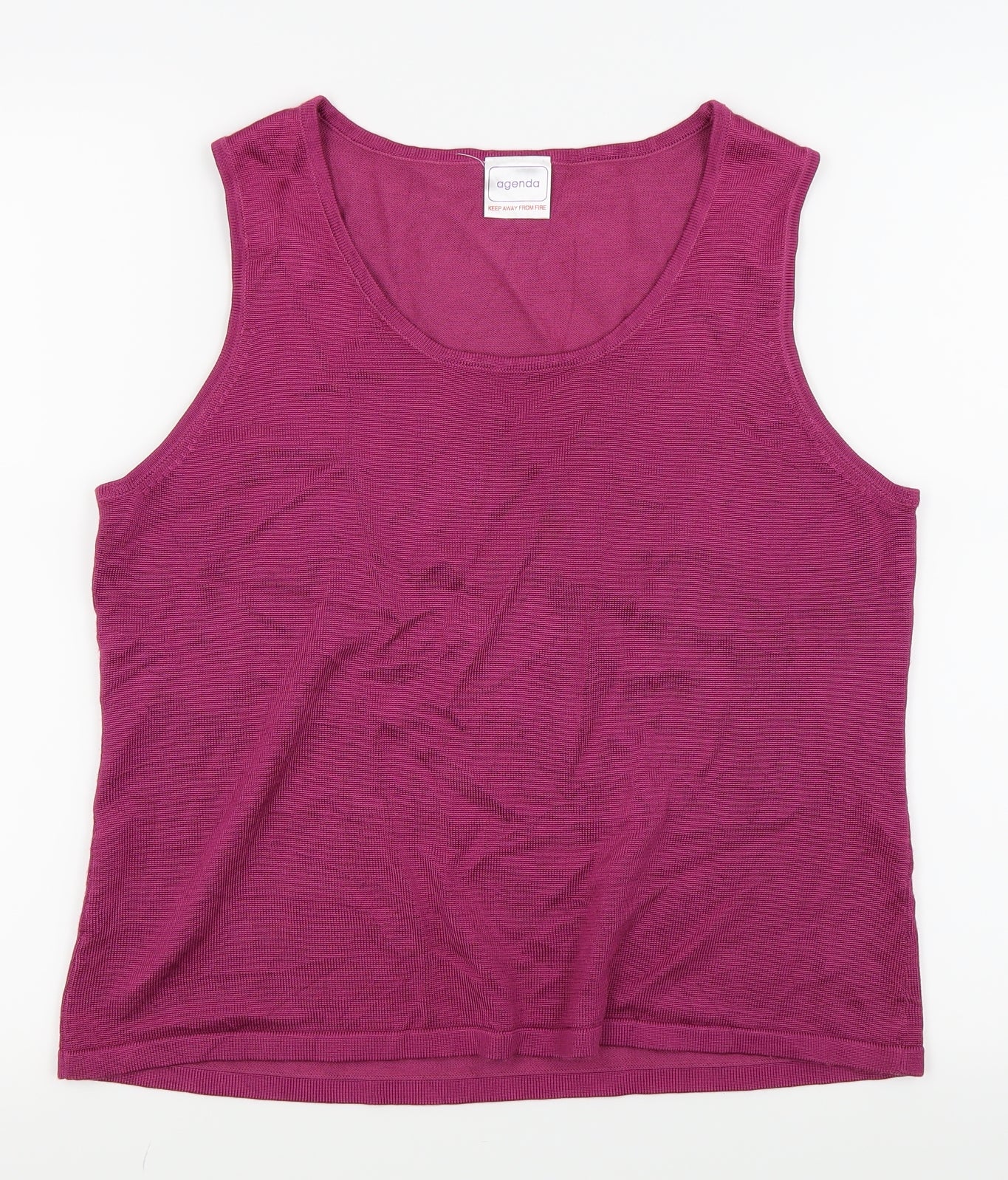 Agenda Womens Purple   Basic Tank Size 18