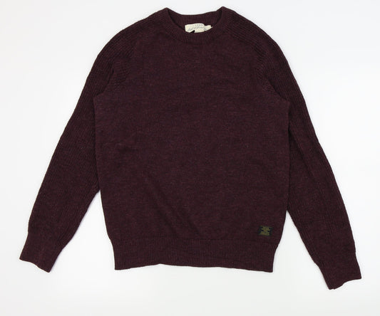 LOGG Mens Purple   Pullover Jumper Size M