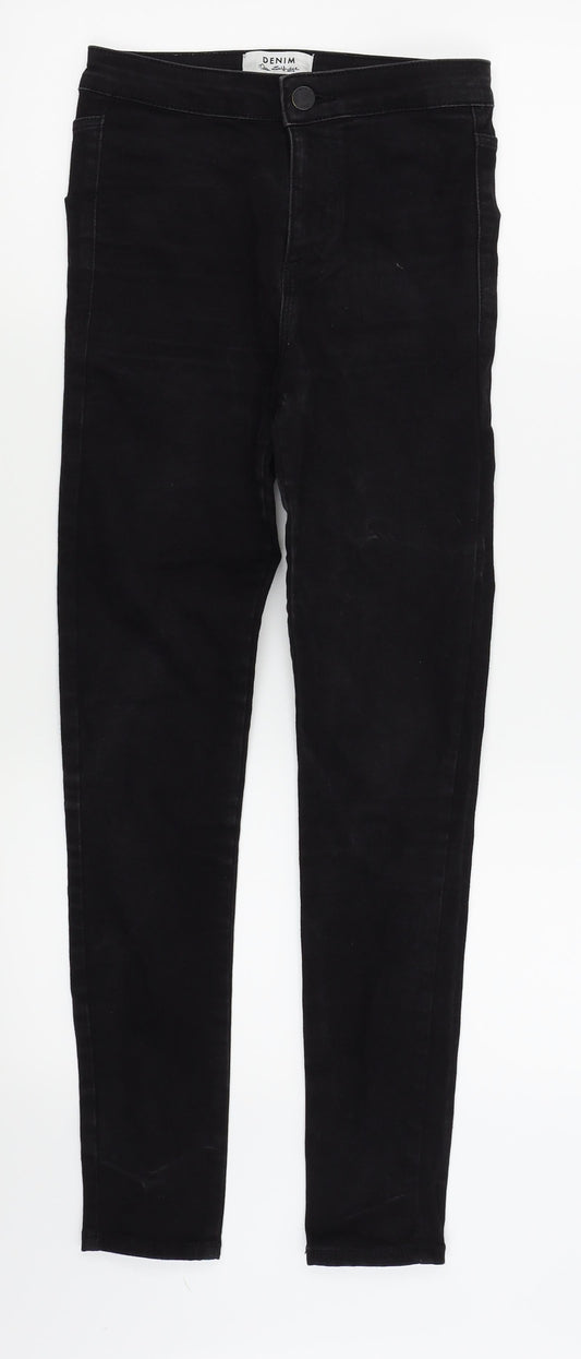 Miss Selfridge Womens Black   Skinny Jeans Size 6 L26 in