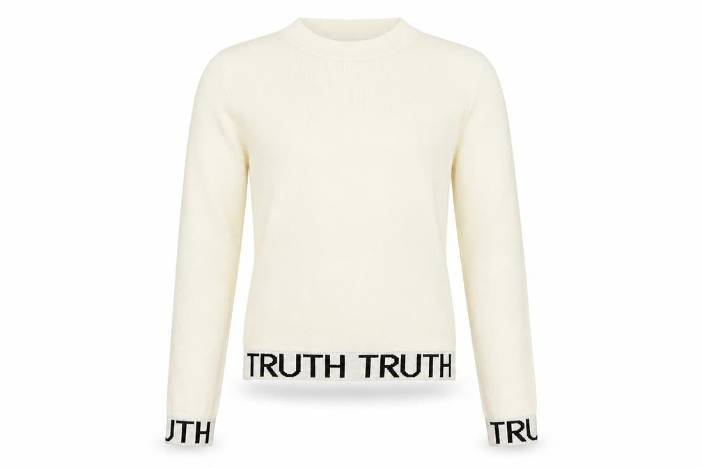 FB Sister Knitwear Girls White   Pullover Jumper Size S
