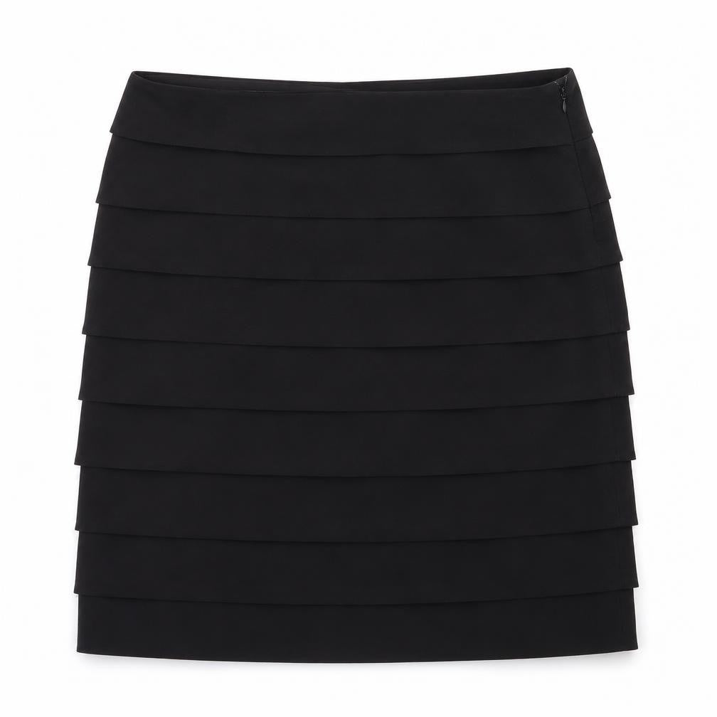 Larry Levine Womens Black   Flare Skirt Size 8