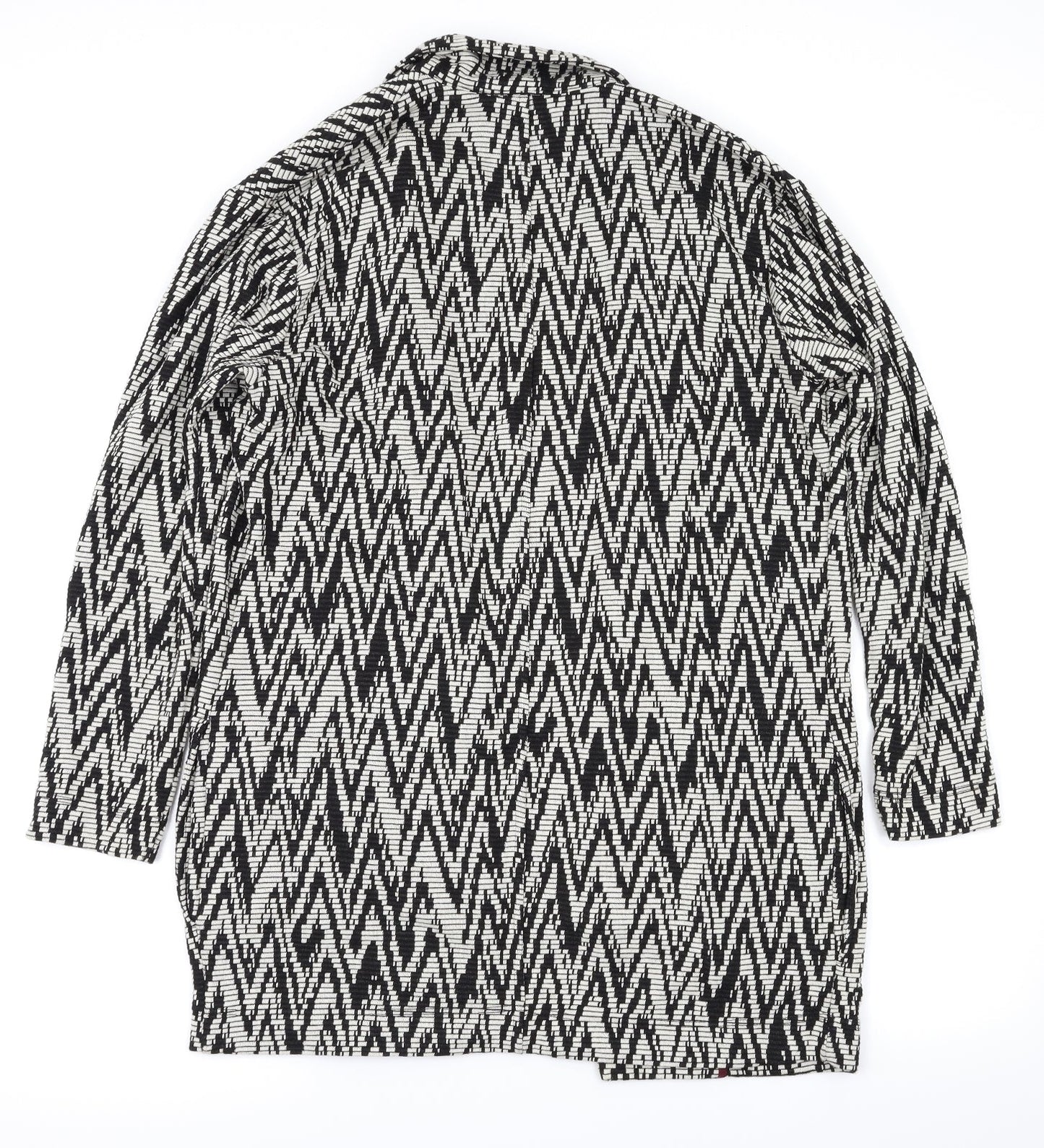 Miss Selfridge Womens Black Argyle/Diamond  Jacket  Size 10