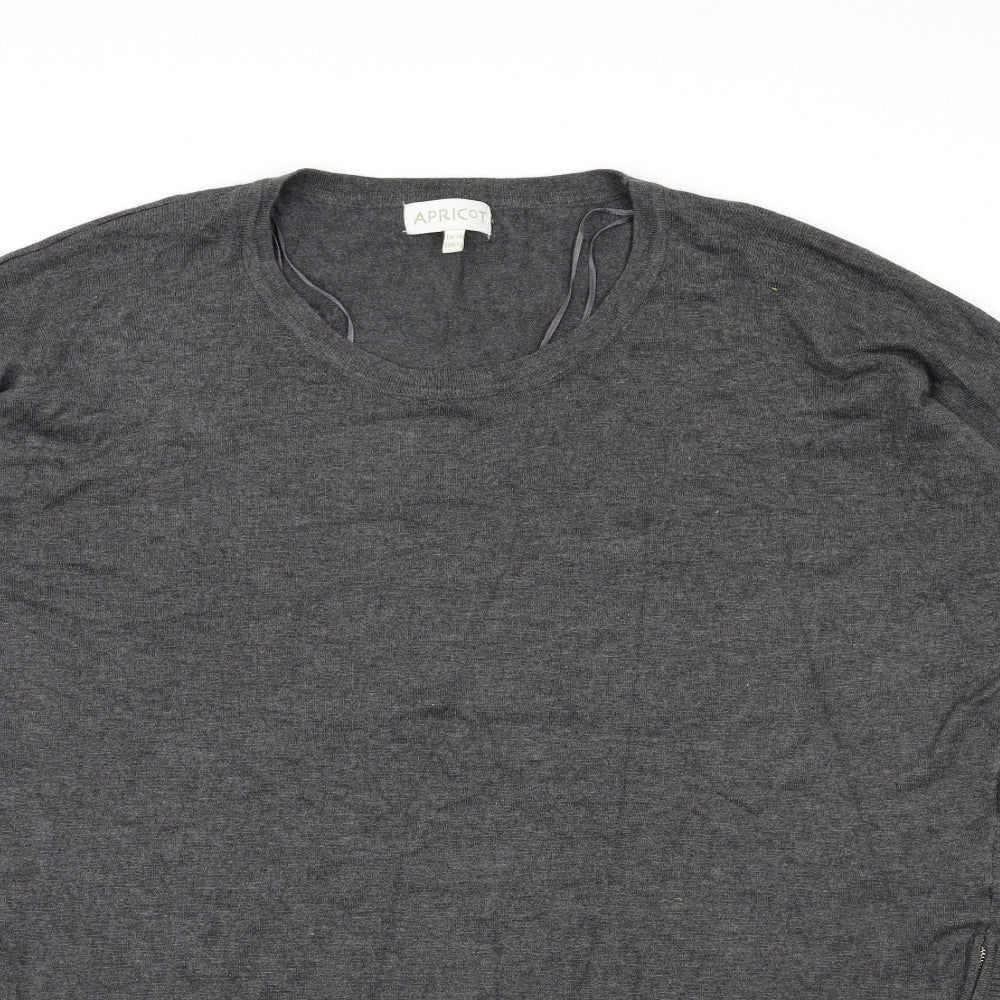 Apricot Womens Grey   Basic T-Shirt Size 14
