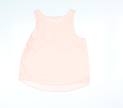 Back view of Atmosphere women’s pink basic t-shirt, size UK 20